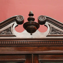 Load image into Gallery viewer, x SOLD Antique English Mahogany China Cabinet, Bookcase, 2 Door Hall Cabinet Cupboard B10994
