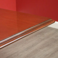 Load image into Gallery viewer, x SOLD Antique English Mahogany Dining Table Rectangular Pedestal Tilt Kitchen Table. B10272
