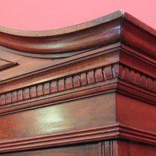 Load image into Gallery viewer, x SOLD Antique English Mahogany China Cabinet, Bookcase, 2 Door Hall Cabinet Cupboard B10994
