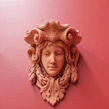 Load image into Gallery viewer, x SOLD Pair of Art Nouveau French Wall Consoles or Cornice Pieces, Female Wall Sconces. B9996
