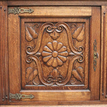 Load image into Gallery viewer, x SOLD Antique French China Cabinet, French Oak and Glass Display Cabinet Bookcase B10295
