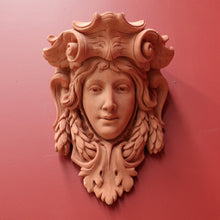 Load image into Gallery viewer, x SOLD Pair of Art Nouveau French Wall Consoles or Cornice Pieces, Female Wall Sconces. B9996
