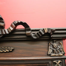 Load image into Gallery viewer, x SOLD Antique French 1920&#39;s Eagle Mirror, Gilt Brass Bevelled Edge Eagle Wall Mirror. B10421
