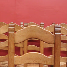 Load image into Gallery viewer, x SOLD Antique French Dining Chairs x 6, Set of Six Antique French Oak and Rush Chairs B10958
