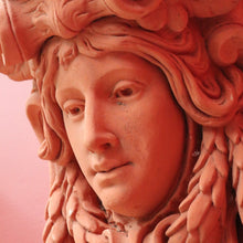 Load image into Gallery viewer, x SOLD Pair of Art Nouveau French Wall Consoles or Cornice Pieces, Female Wall Sconces. B9996
