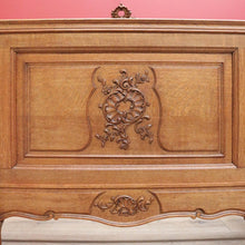 Load image into Gallery viewer, x SOLD Antique French Walnut Bed Frame, includes Head Board Curved Foot Side Rails B10300
