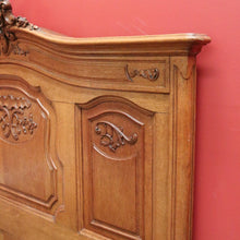 Load image into Gallery viewer, x SOLD Antique French Walnut Bed Frame, includes Head Board Curved Foot Side Rails B10300
