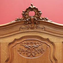 Load image into Gallery viewer, x SOLD Antique French Walnut Bed Frame, includes Head Board Curved Foot Side Rails B10300
