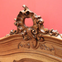 Load image into Gallery viewer, x SOLD Antique French Walnut Bed Frame, includes Head Board Curved Foot Side Rails B10300
