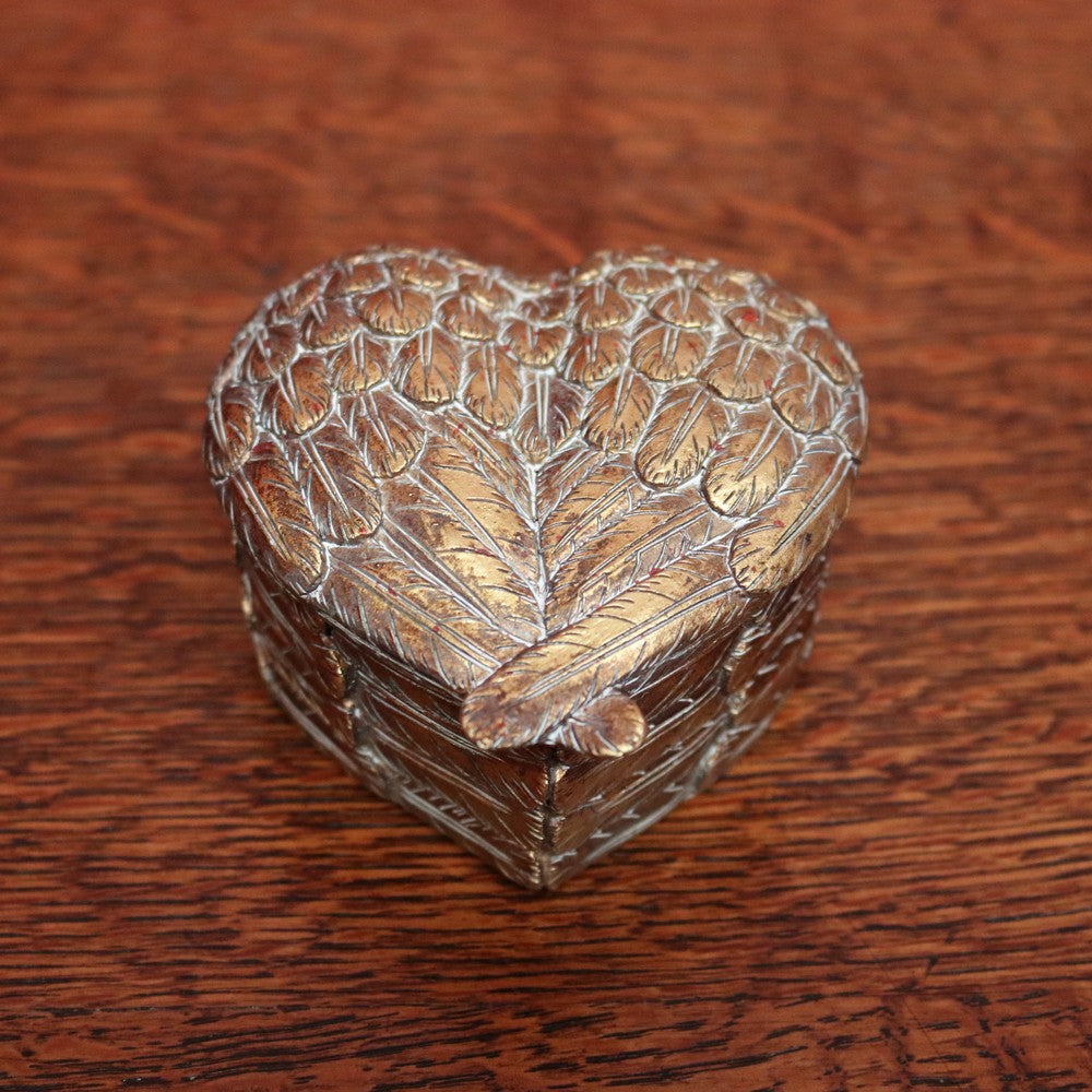 Gold Wing Heart shaped Box - Brand New In Box