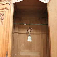 Load image into Gallery viewer, x SOLD Antique French Armoire 3 Door Wardrobe, Bevelled Mirror Door Linen 3 Keys B10301
