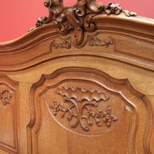 Load image into Gallery viewer, x SOLD Antique French Walnut Bed Frame, includes Head Board Curved Foot Side Rails B10300
