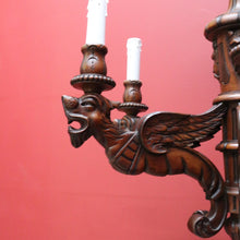 Load image into Gallery viewer, X SOLD Antique French Walnut Six Branch Chandelier, Light Ceiling Light, Pendant Light B10751

