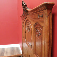 Load image into Gallery viewer, x SOLD Antique French Walnut Bed Frame, includes Head Board Curved Foot Side Rails B10300

