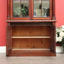 Load image into Gallery viewer, x SOLD Antique English Mahogany Bookcase, 2 Section Bookcase with Cabinet Below. B10383
