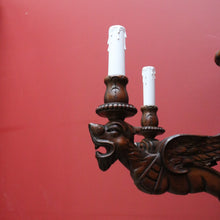 Load image into Gallery viewer, X SOLD Antique French Walnut Six Branch Chandelier, Light Ceiling Light, Pendant Light B10751
