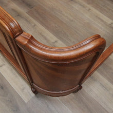 Load image into Gallery viewer, x SOLD Antique French Walnut Bed Frame, includes Head Board Curved Foot Side Rails B10300

