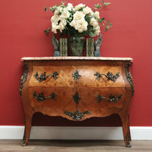 Load image into Gallery viewer, Antique French Chest of Drawers, Marble Top Hall Cabinet Sideboard with 2 Drawer B10553
