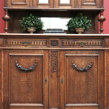Load image into Gallery viewer, x SOLD - Antique French Sideboard, 2 Height China Cabinet Bookcases Oak Buffet, Cabinet B10542
