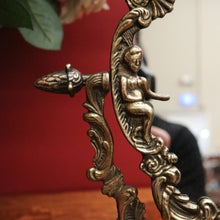 Load image into Gallery viewer, x SOLD Antique French Boudoir Mirror, Antique Brass Dressing Table Mirror Vanity Mirror B10756

