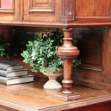 Load image into Gallery viewer, x SOLD - Antique French Sideboard, 2 Height China Cabinet Bookcases Oak Buffet, Cabinet B10542
