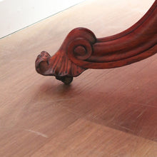 Load image into Gallery viewer, Antique English Rosewood Dining Table, Single Pedestal Kitchen Table Entry Foyer B11110
