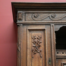 Load image into Gallery viewer, x SOLD - Antique French Sideboard, 2 Height China Cabinet Bookcases Oak Buffet, Cabinet B10542

