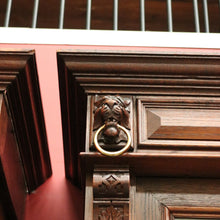 Load image into Gallery viewer, x SOLD Pair of Antique French Oak 2 Height Cabinets, Bookcases, Sideboards Etched Glass B10508
