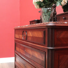 Load image into Gallery viewer, x SOLD Antique French Chest of Drawers, French Rosewood, Marble Mirror Chest of Drawers B11095
