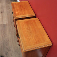 Load image into Gallery viewer, x SOLD Pair of French Bedside Cabinet in Cherrywood, One Drawers  Door Lamp Side Tables B10981
