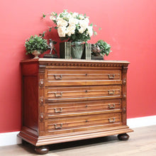 Load image into Gallery viewer, x SOLD Antique French Walnut 4 Drawer Marble Top Bedroom Hallway Chest of Drawers B10705
