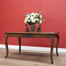 Load image into Gallery viewer, x SOLD Antique French Dining Table, French Oak Kitchen Table with Scalloped Apron B10947

