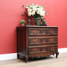 Load image into Gallery viewer, x SOLD Antique French Chest of Drawers, 3 Drawer Hall Cabinet Living Room Cabinet Chest B10683
