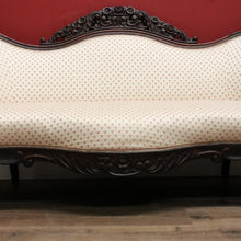 Load image into Gallery viewer, x SOLD Antique English Chaise, Sofa, Lounge.  Mahogany Settee, 3 seat Armchair Lounge B10971
