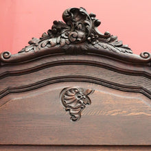 Load image into Gallery viewer, x SOLD Antique French Oak Bevelled Mirror, Hall Mirror, Dressing Mirror, Mantel Mirror B10585
