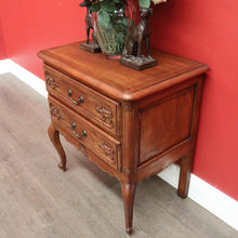 Load image into Gallery viewer, x SOLD Vintage French Chest of Drawers, French 2 Drawer Hall Cabinet Bedside Lamp Table B10461
