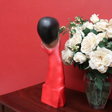 Load image into Gallery viewer, x SOLD Christian Dior Paris Glove Face Mannequin, 1930-1950 Shop Display Mannequin Red B10478
