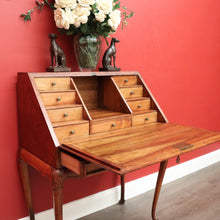 Load image into Gallery viewer, x SOLD Antique French Writing Bureau, Walnut and Burr Walnut Desk Office Desk Bureau. B10337

