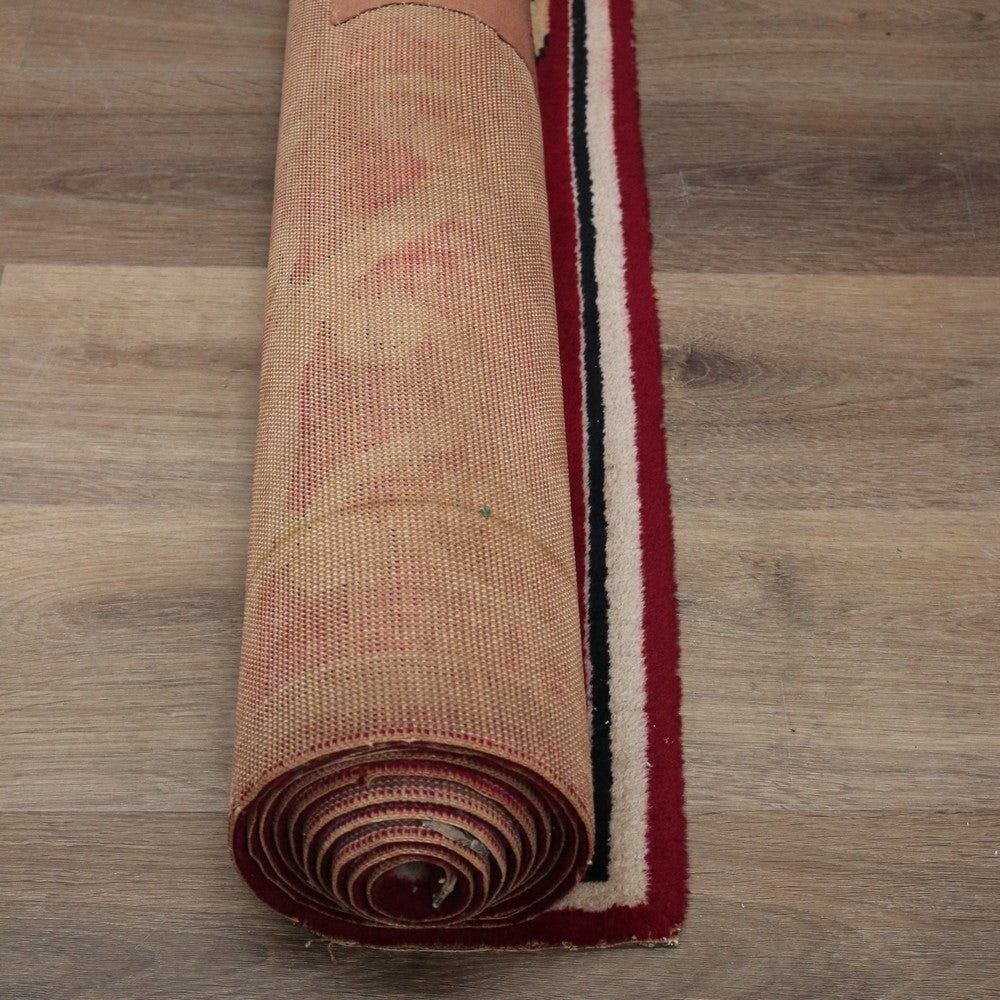 Elizabethan Rug x SOLD Antique Handmade Rug, c1952 Coronation of Her Majesty Queen Eli ...