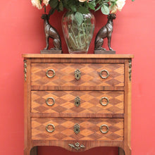Load image into Gallery viewer, x SOLD Antique French Walnut, Parquetry Chest of Drawers, Hall Cabinet Large Side Table B11034
