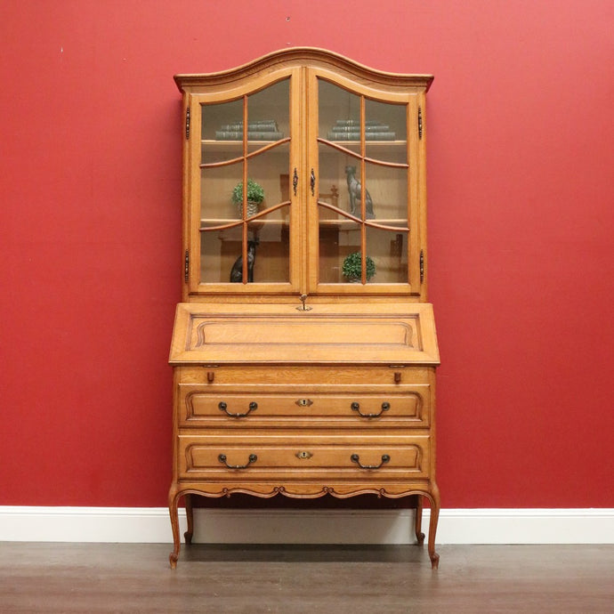 Antique French Bookcase Desk Writing Bureau Bookcase Secretaire Desk Office Desk B10473