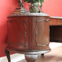 Load image into Gallery viewer, x SOLD Antique English Mahogany Desk, Kidney Shaped Ladies Desk Office Desk with Drawer B10787
