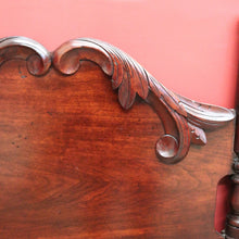 Load image into Gallery viewer, x SOLD Antique Australian Cedar Single Carved Bed, Head, Foot and rails B10733
