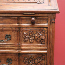 Load image into Gallery viewer, x SOLD Antique French Oak Desk, French Oak Two Drawer Drop Front Writing Bureau Desk B11045
