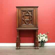 Load image into Gallery viewer, x SOLD Antique French Oak Sacramental Cabinet Gothic Hall Cupboard, Storage Cabinet. B10108
