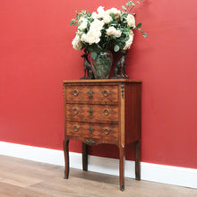 Load image into Gallery viewer, x SOLD Antique French Walnut, Parquetry Chest of Drawers, Hall Cabinet Large Side Table B11034
