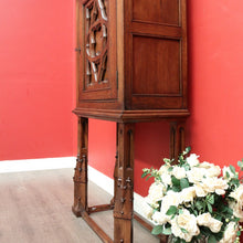 Load image into Gallery viewer, x SOLD Antique French Oak Sacramental Cabinet Gothic Hall Cupboard, Storage Cabinet. B10108
