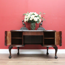Load image into Gallery viewer, x SOLD Antique English Mahogany Desk, Kidney Shaped Ladies Desk Office Desk with Drawer B10787
