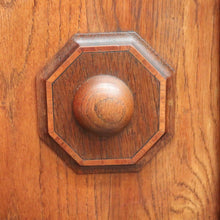 Load image into Gallery viewer, X SOLD Pair of Antique French Bedside Cabinet Oak and Marble Lamp Side Tables Cupboards. B10202
