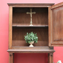 Load image into Gallery viewer, x SOLD Antique French Oak Sacramental Cabinet Gothic Hall Cupboard, Storage Cabinet. B10108
